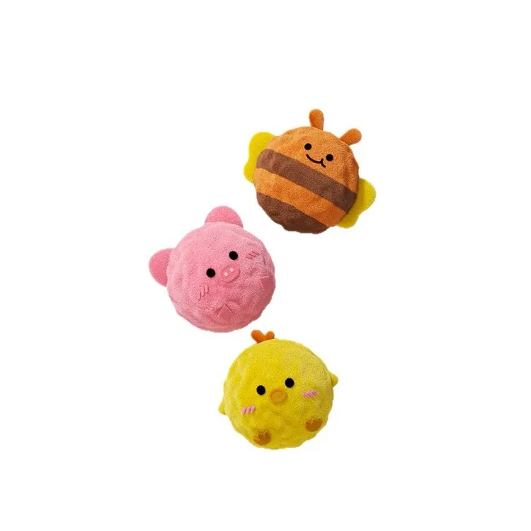 Cartoon Spiky Squeaky Dog Toy – Self-Play Chew Ball for Teeth Cleaning & Gum Massage, Interactive Boredom Relief Toy for Puppies